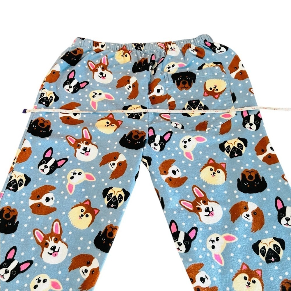 Pajama Mania Women's Dog Print Pajama Set - Blue and Brown Size Small - Picture 10 of 14